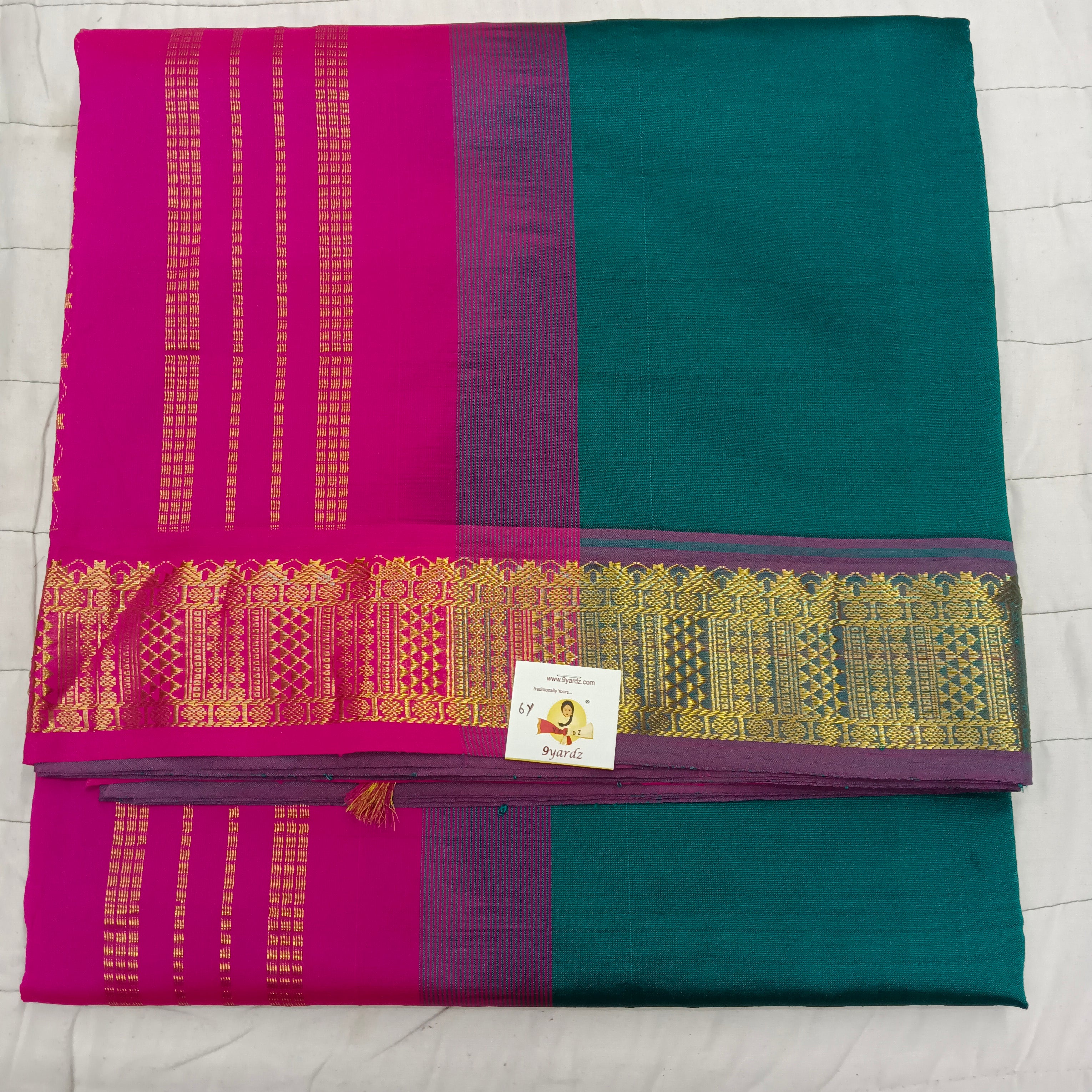 Semi silk cotton 6Yards