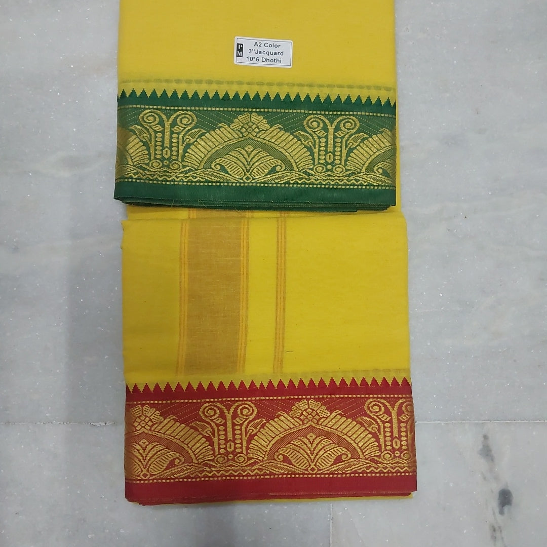 Nagari Cotton Colour Dhothi 10*6