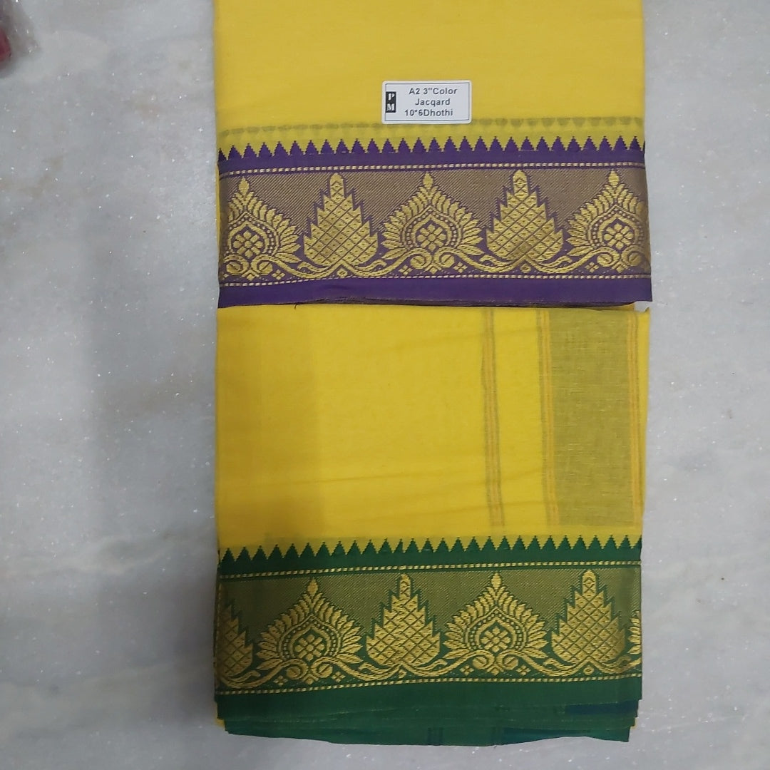 Nagari Cotton Colour Dhothi 10*6
