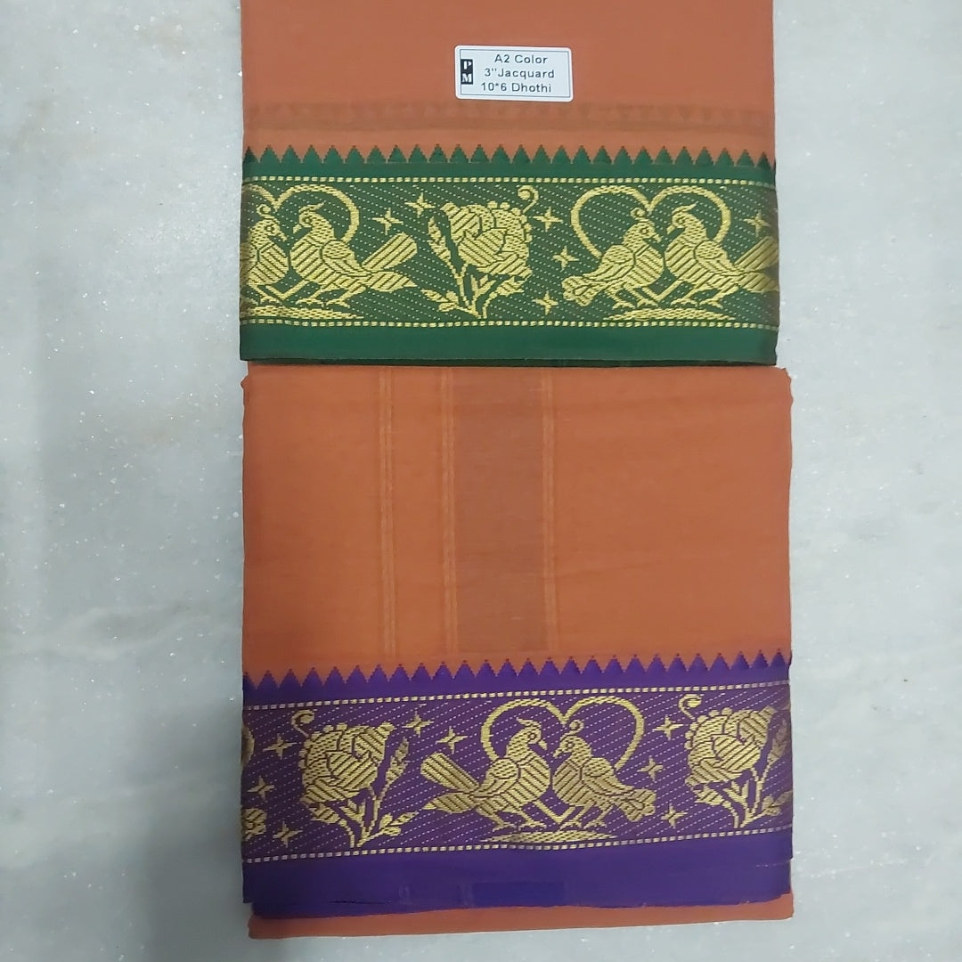 Nagari Cotton Colour Dhothi 10*6