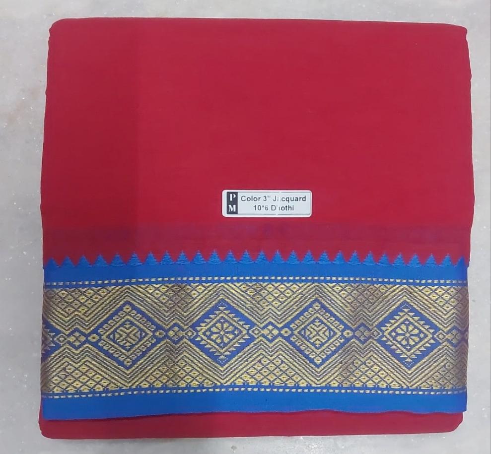 Nagari Cotton Colour Dhothi 10*6