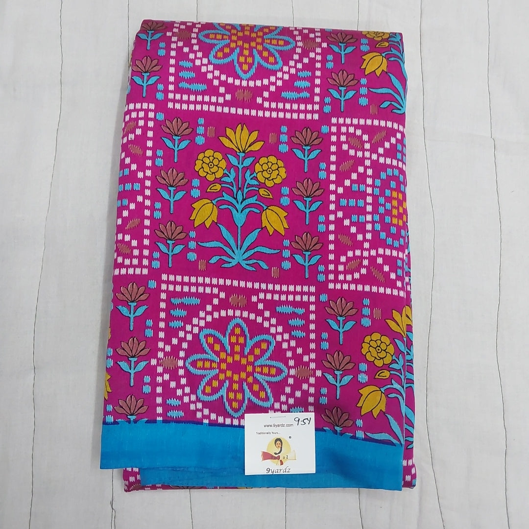 Printed Silk 9.5 yards