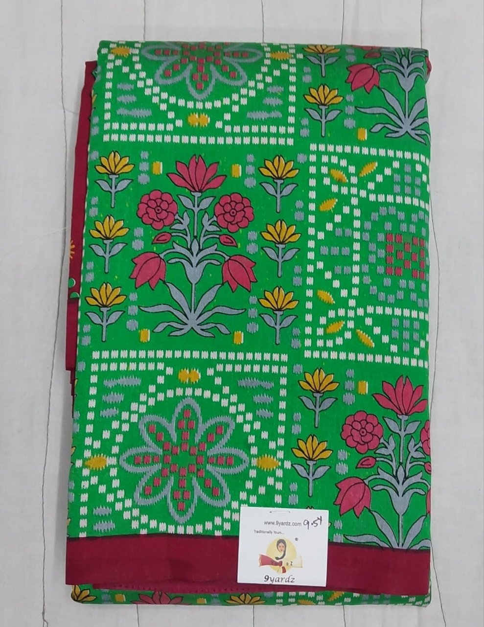 Printed Silk 9.5 yards