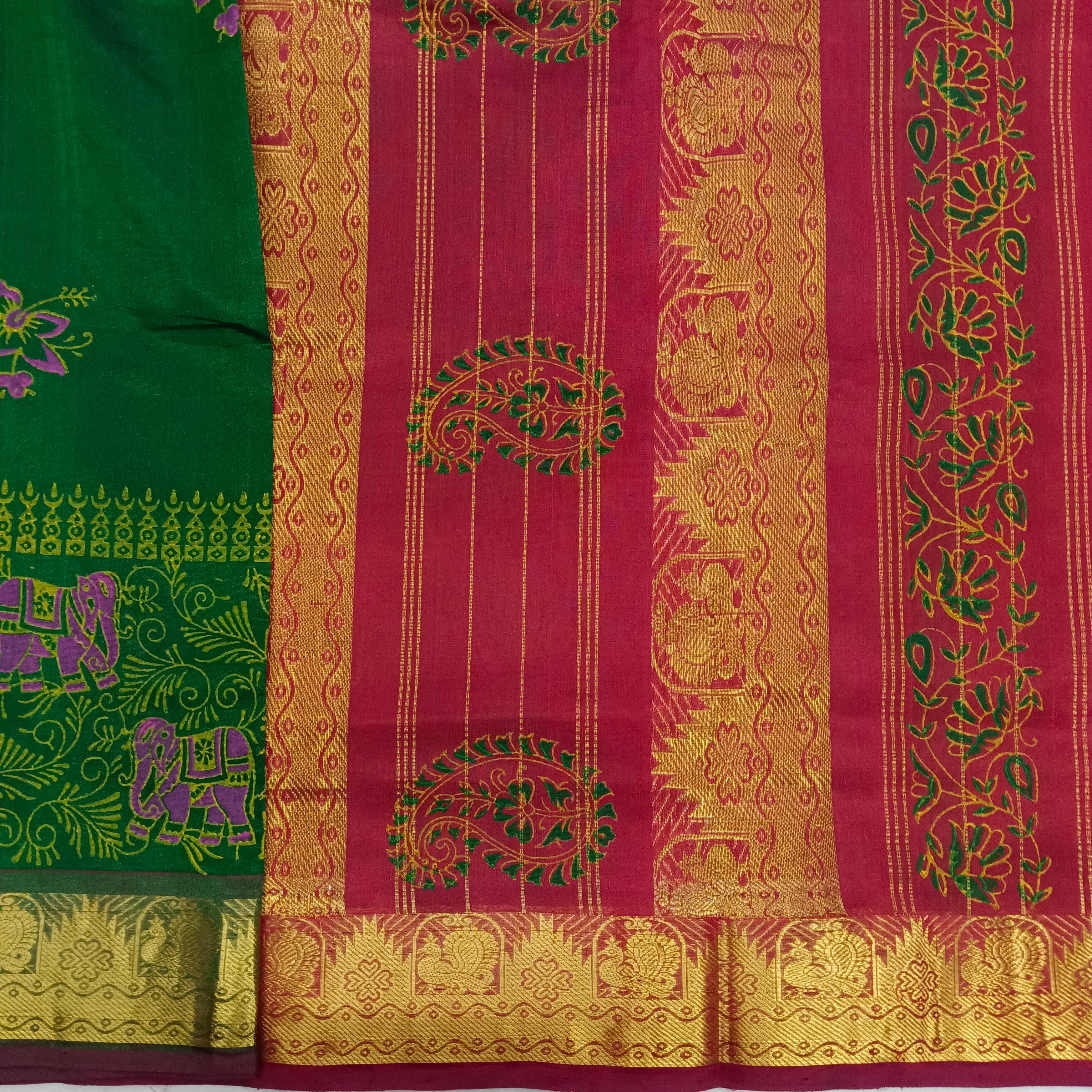 Pure silk cotton - Printed 10yards madisar