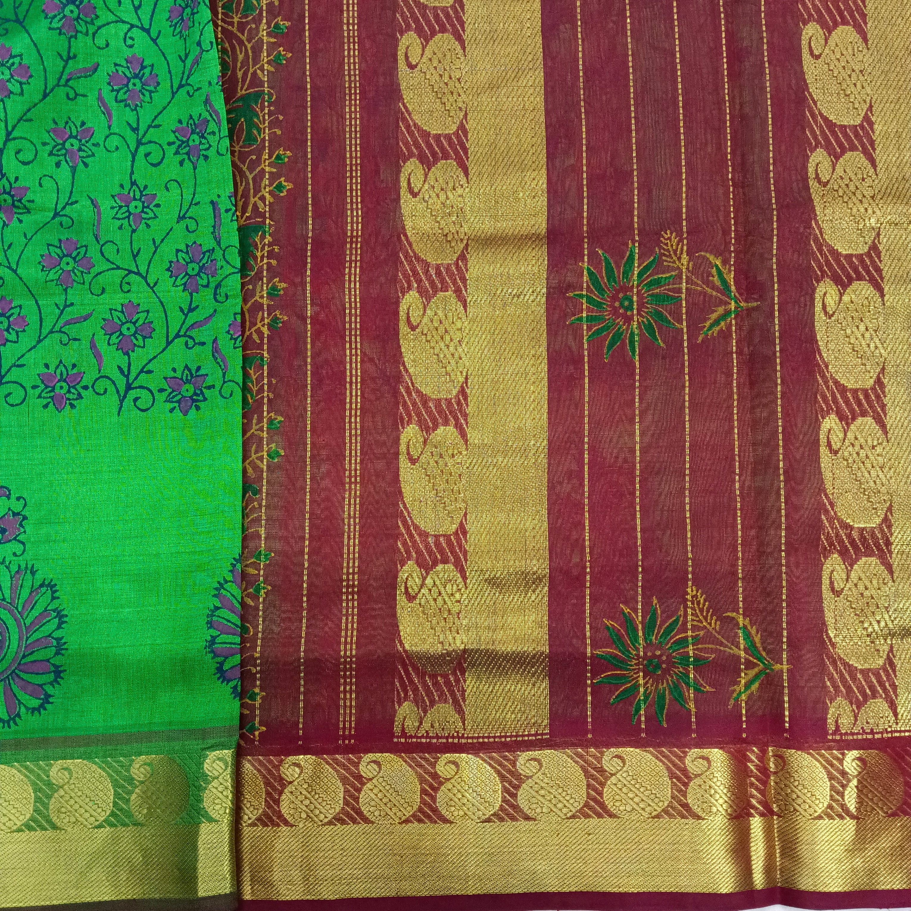 Pure silk cotton - Printed 10yards madisar