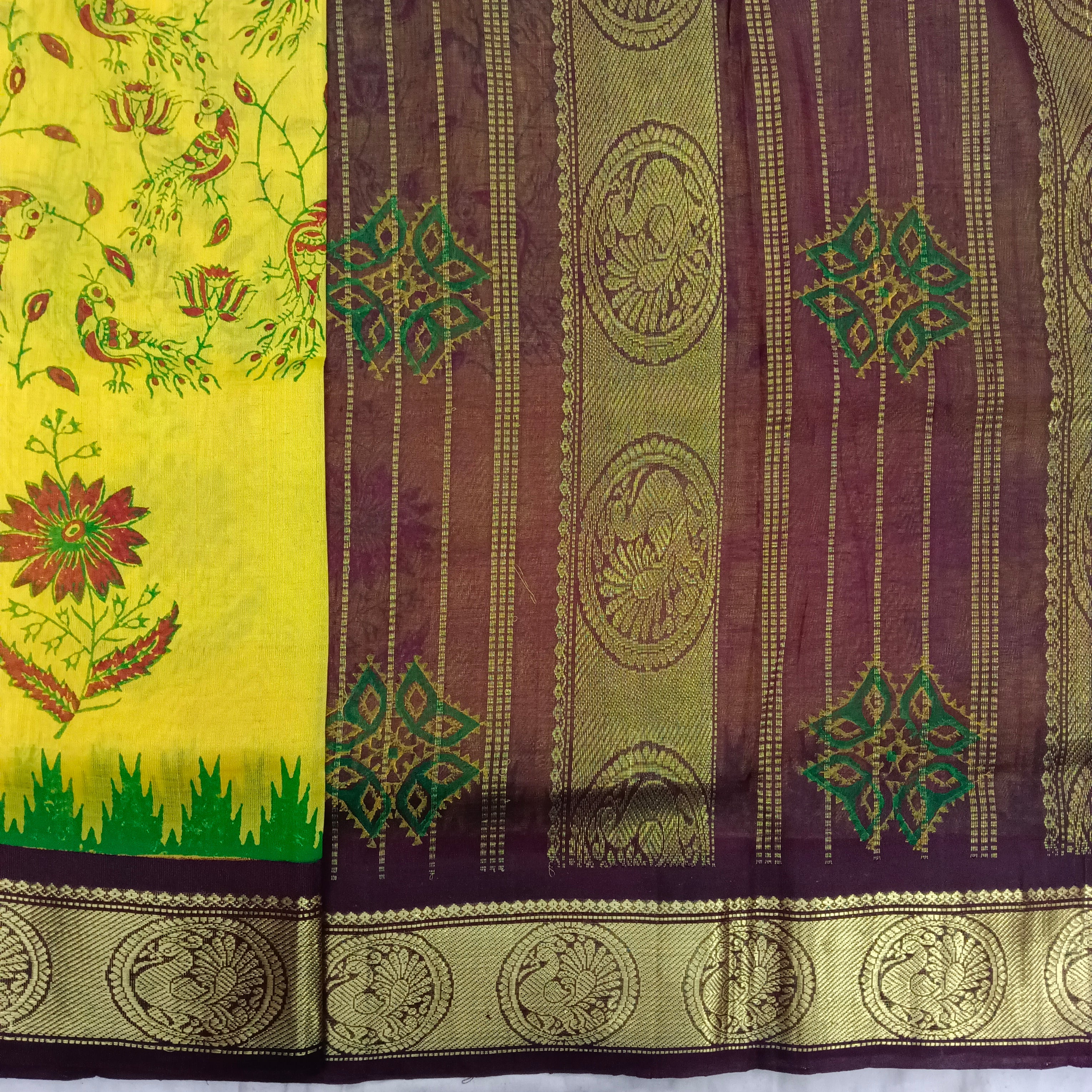 Pure silk cotton - Printed 10yards madisar