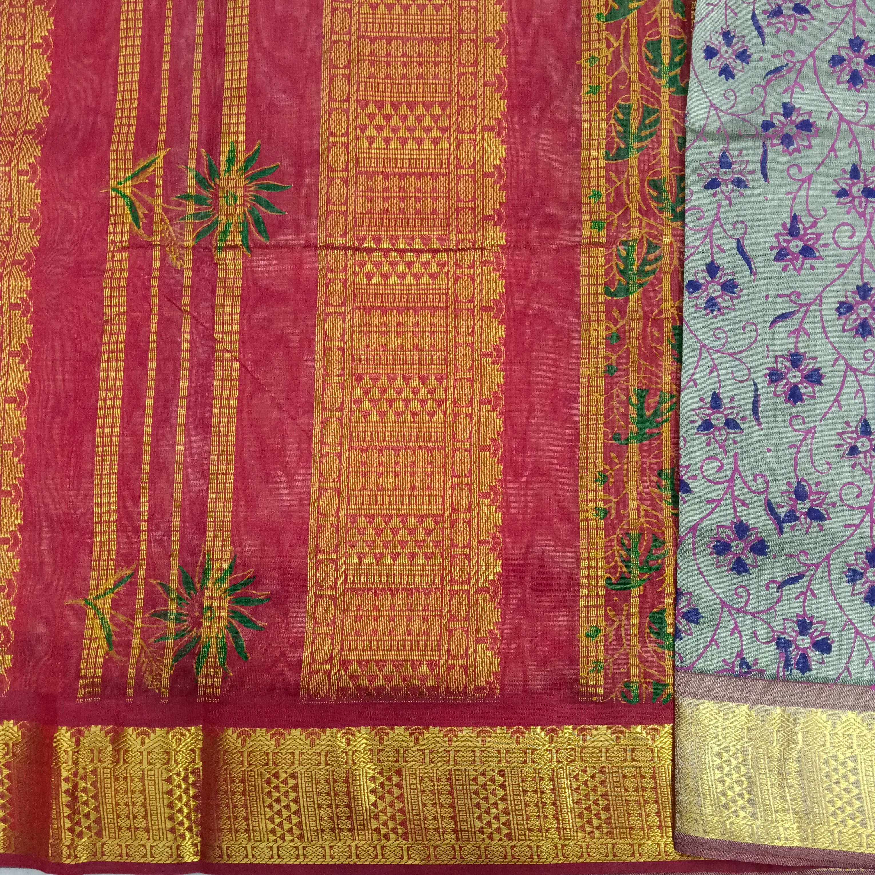 Pure silk cotton - Printed 10yards madisar