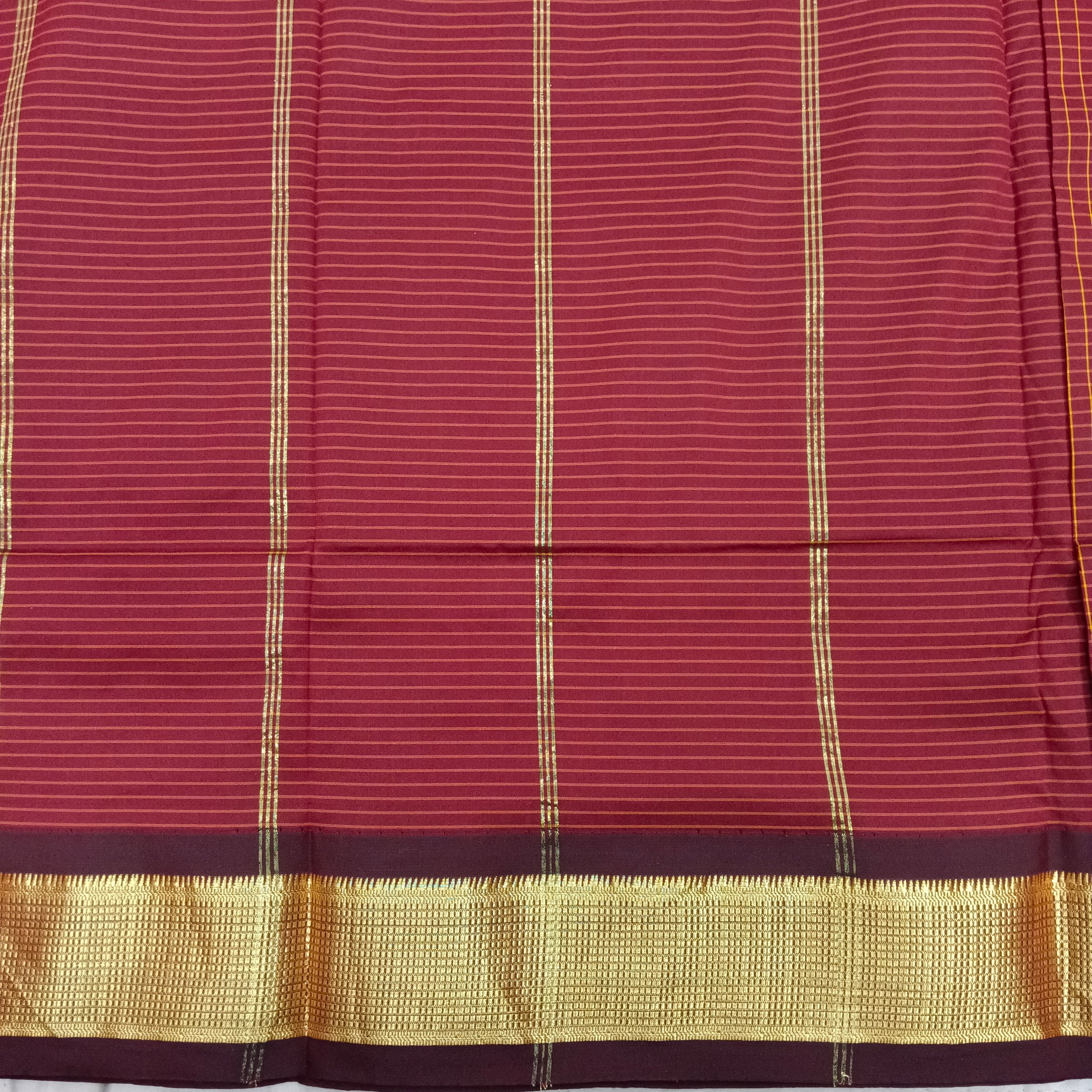 Poly silk 9.5yards checked madisar