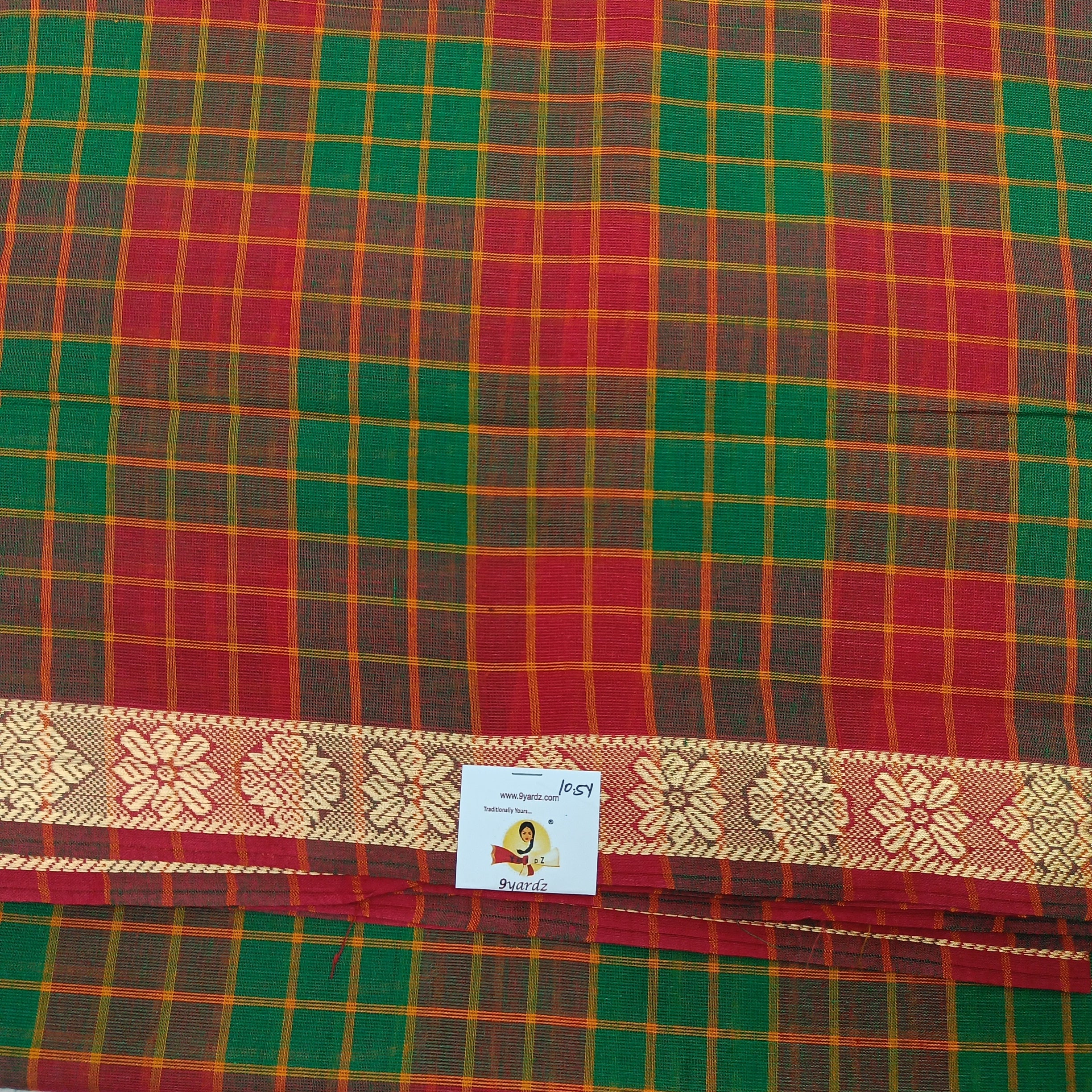 Chettinadu / Karaikudi cotton 10.5 yards madisar