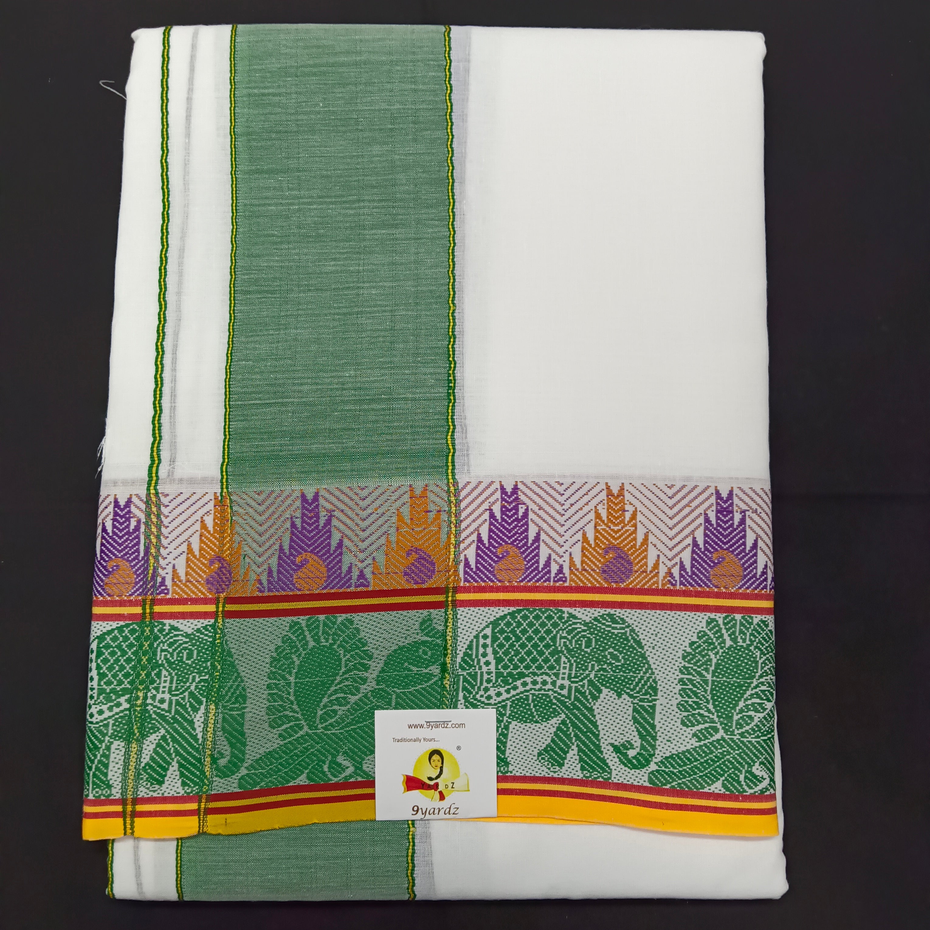 Dhothi fancy border 9*5