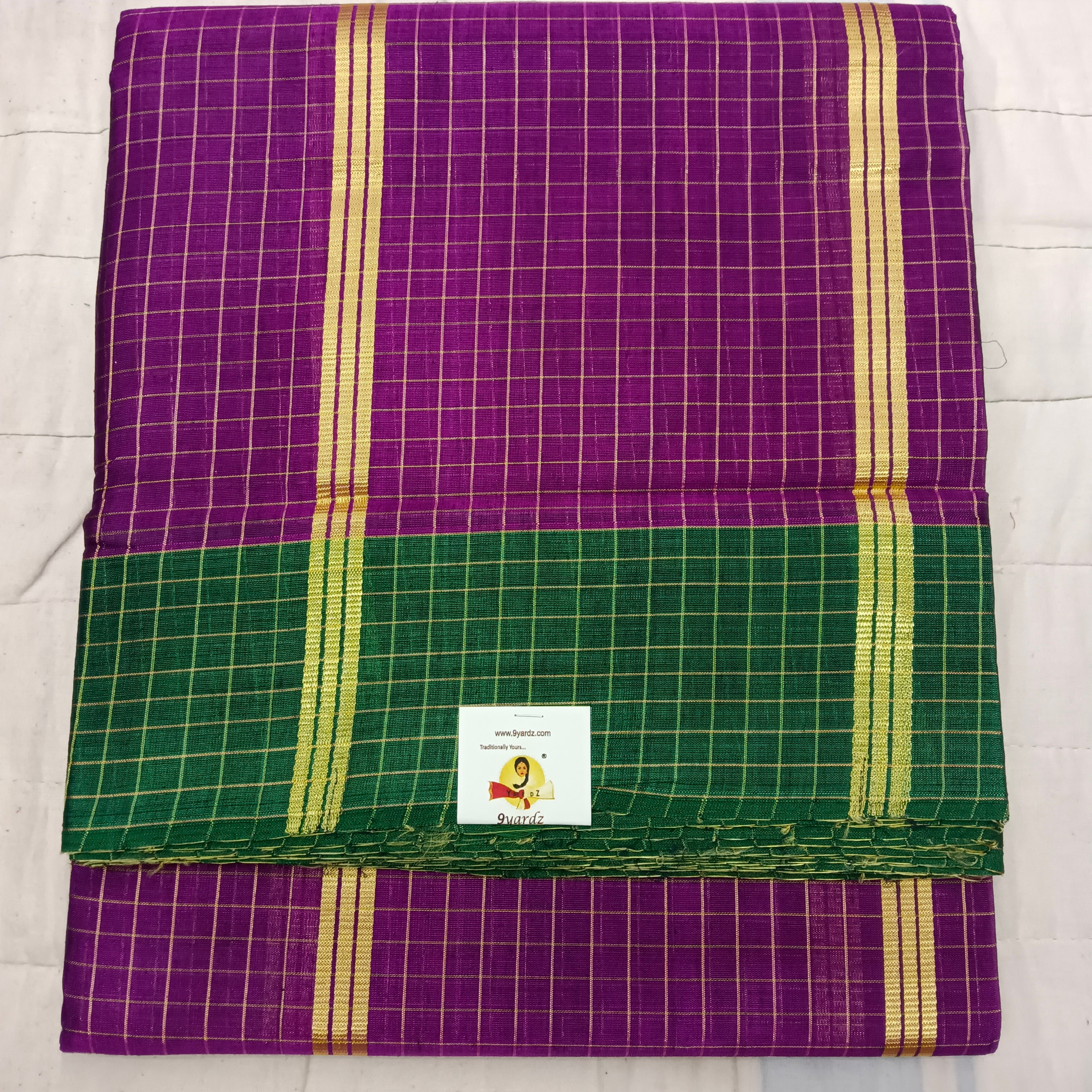 Devendra Small Zari checked  10 .5yards