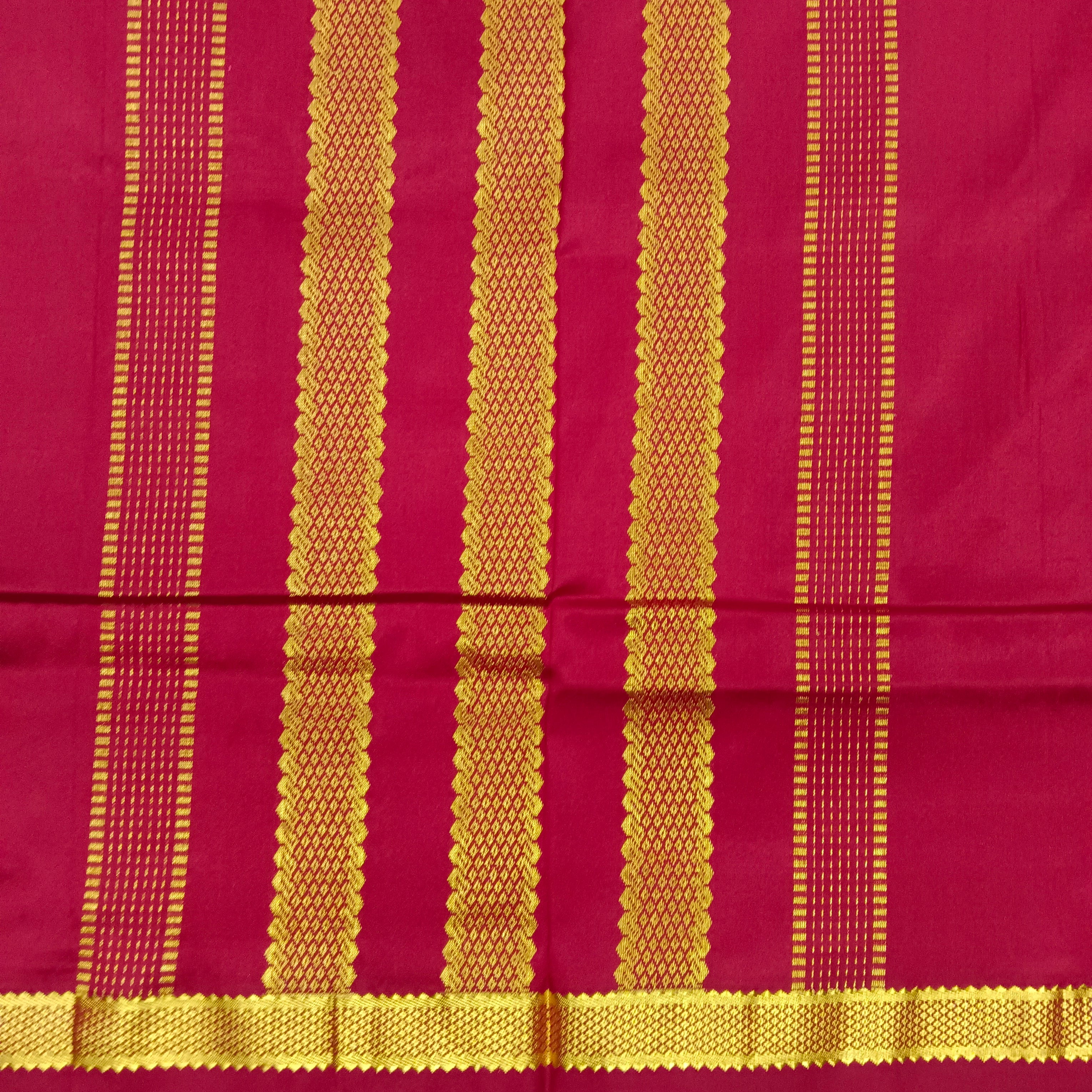 Pure silk 9.5yardz Muhurtham saree