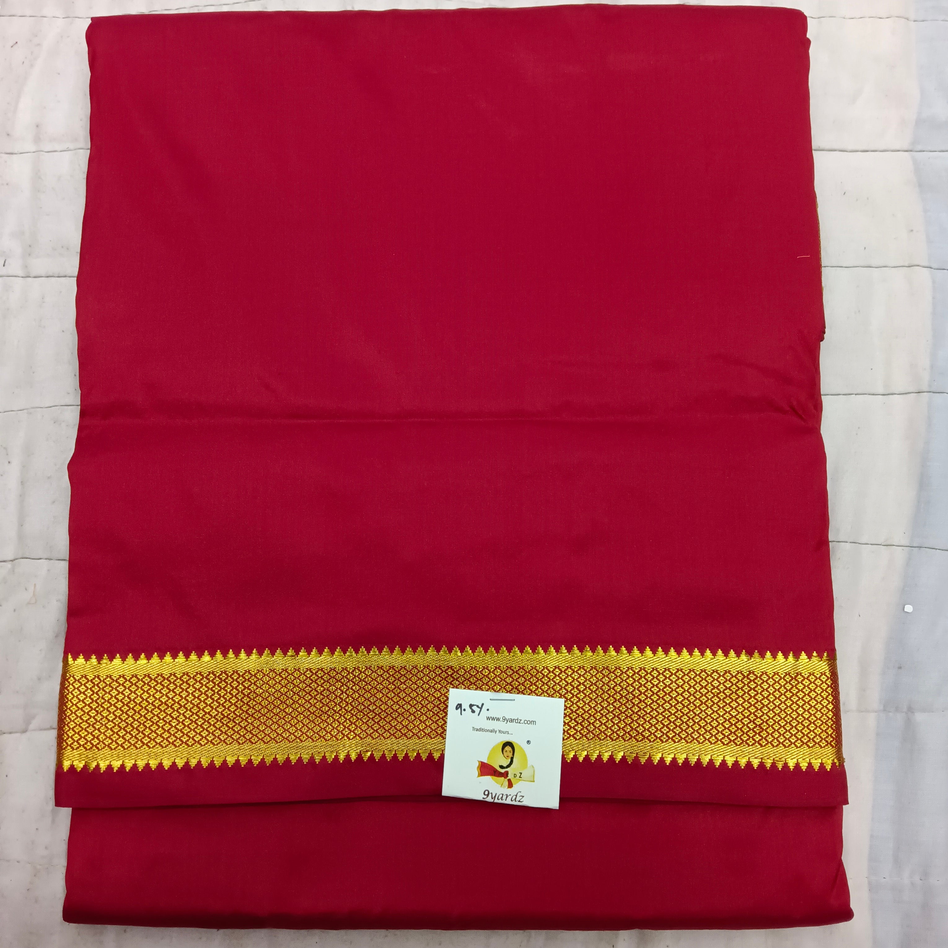 Pure silk 9.5yardz Muhurtham saree