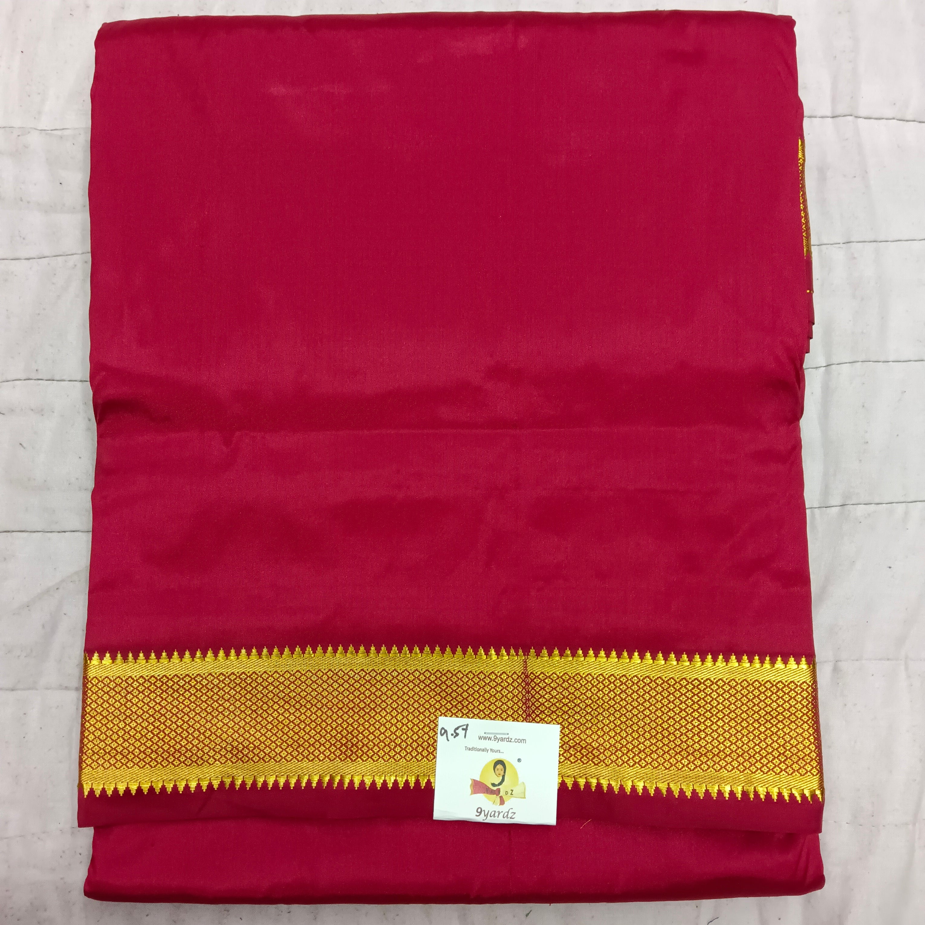 Pure silk 9.5yardz Muhurtham saree