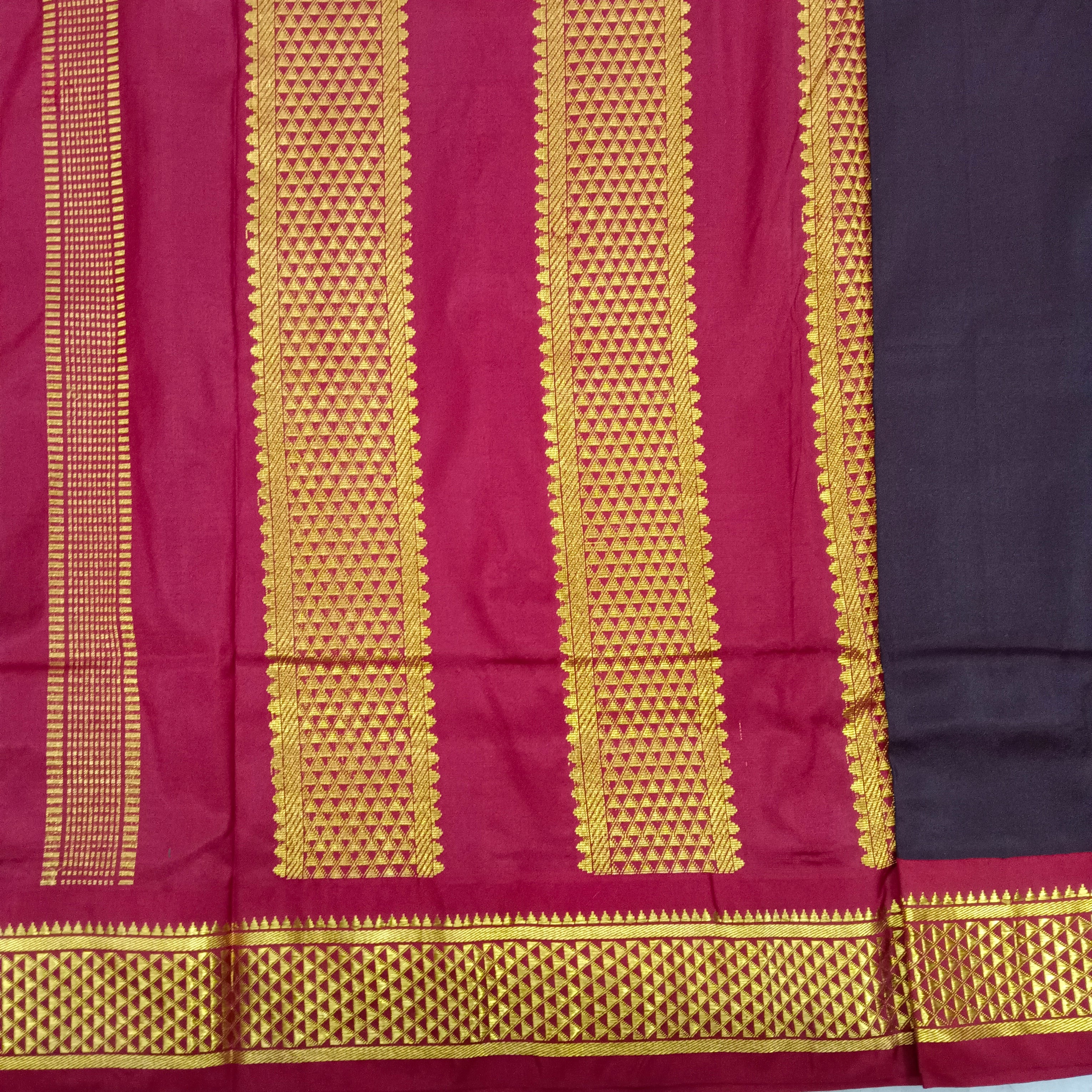 Pure silk 9.5yardz  saree