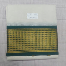 Load image into Gallery viewer, Pure cotton Muhurtham dhoti 9*5 Rudhraksham