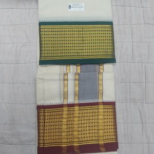 Pure cotton Muhurtham dhoti 9*5 Rudhraksham