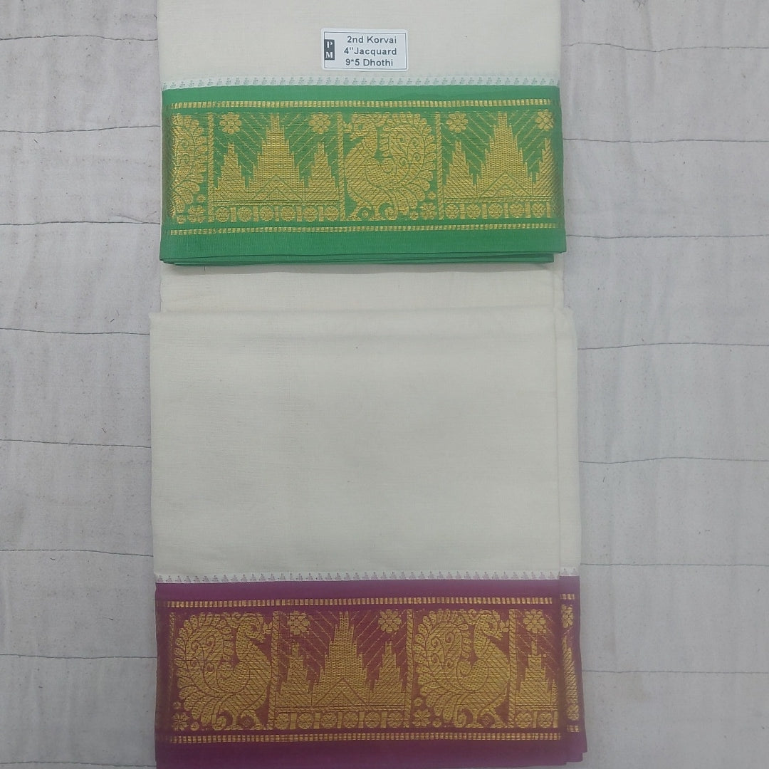 Pure cotton Muhurtham dhoti 9*5