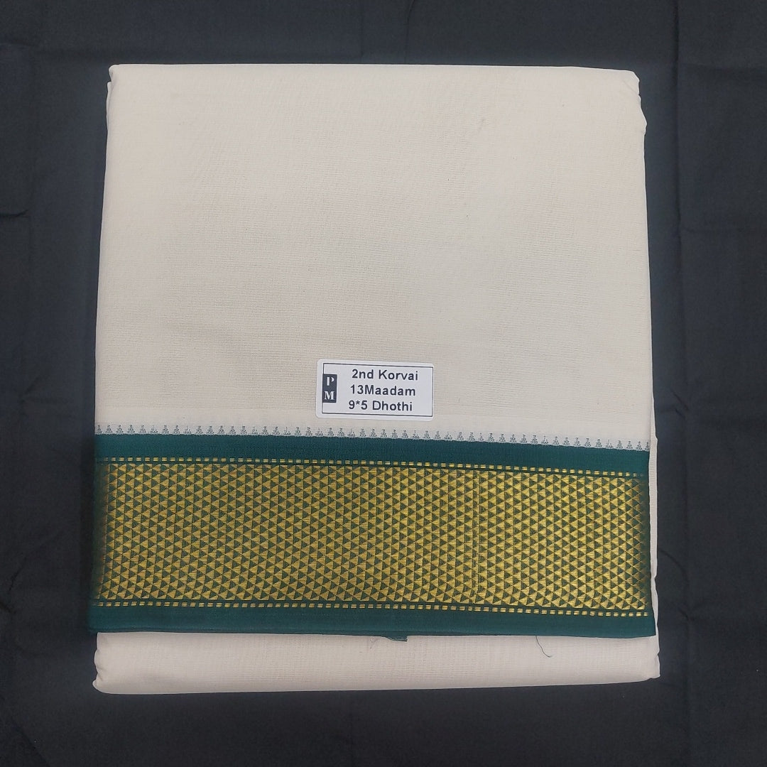 Pure cotton Muhurtham dhoti 9*5 maadampet13