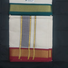 Load image into Gallery viewer, Pure cotton Muhurtham dhoti 10*6 9maadampet