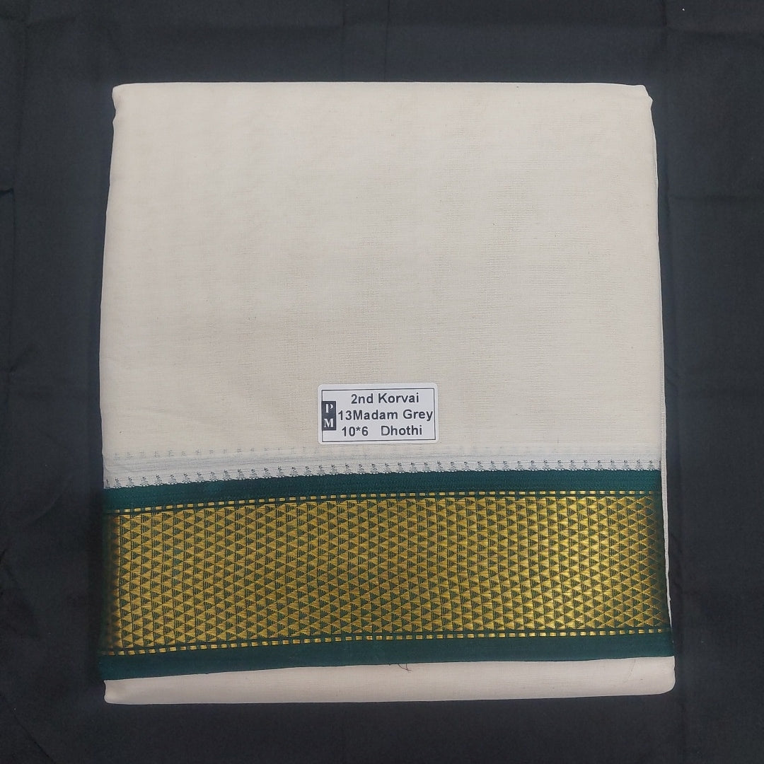 Pure cotton Muhurtham dhoti 10*6 13Maadampet