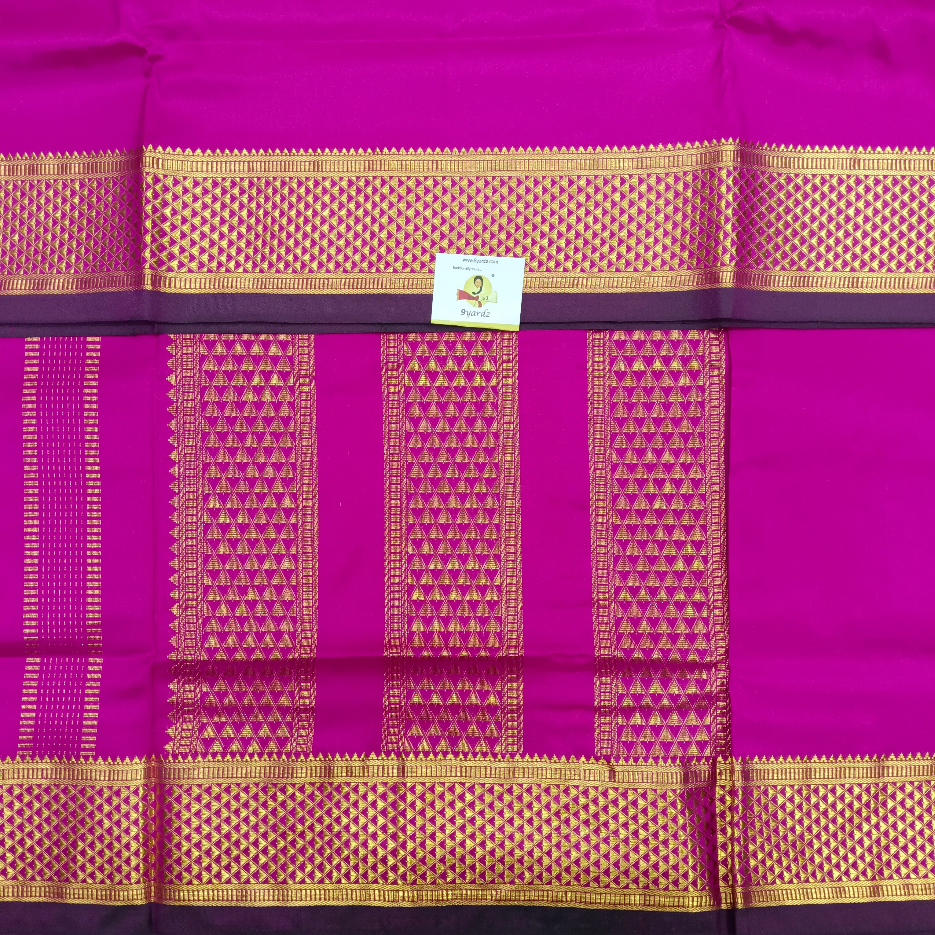 Pure silk 9.5yardz  saree