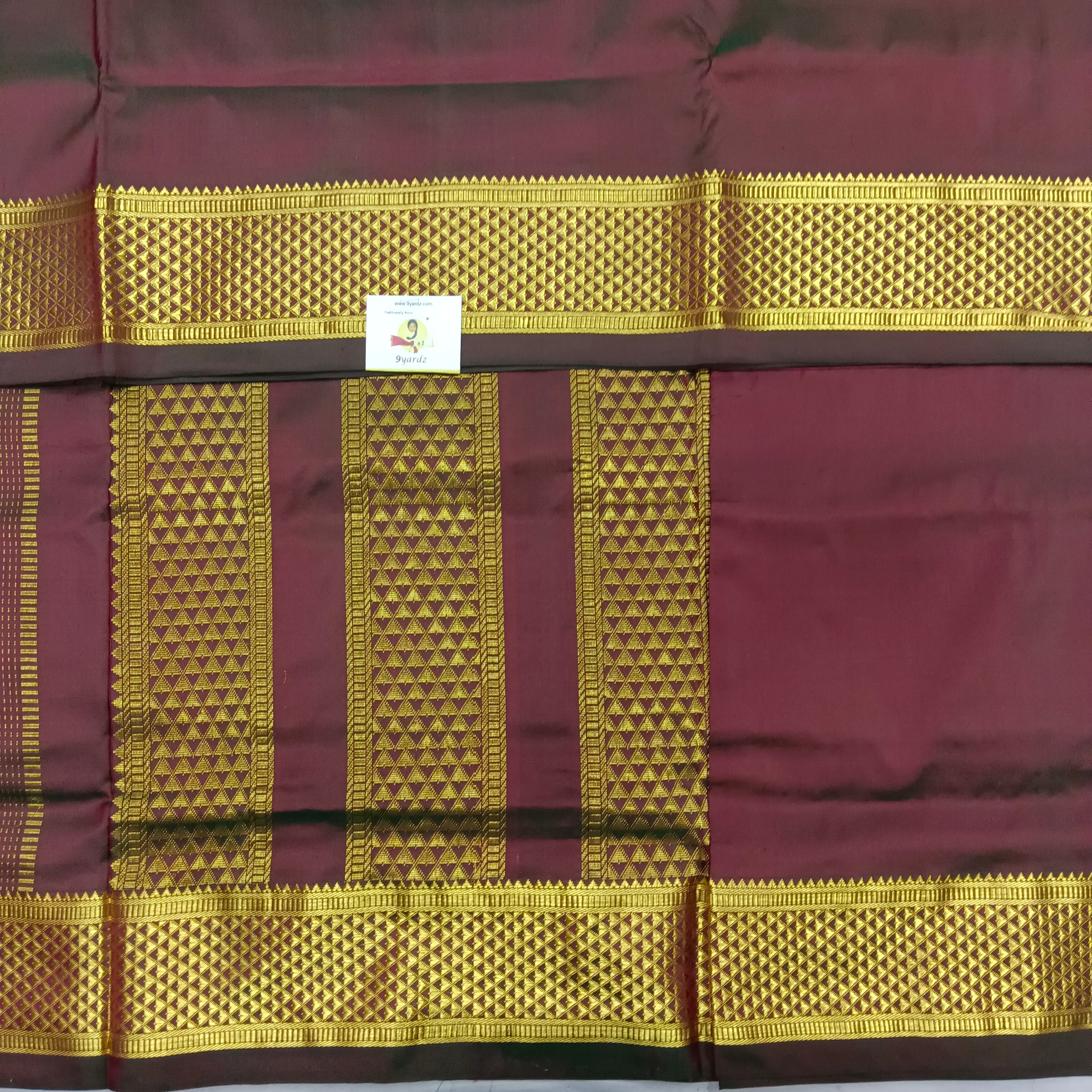 Pure silk 9.5yardz  saree