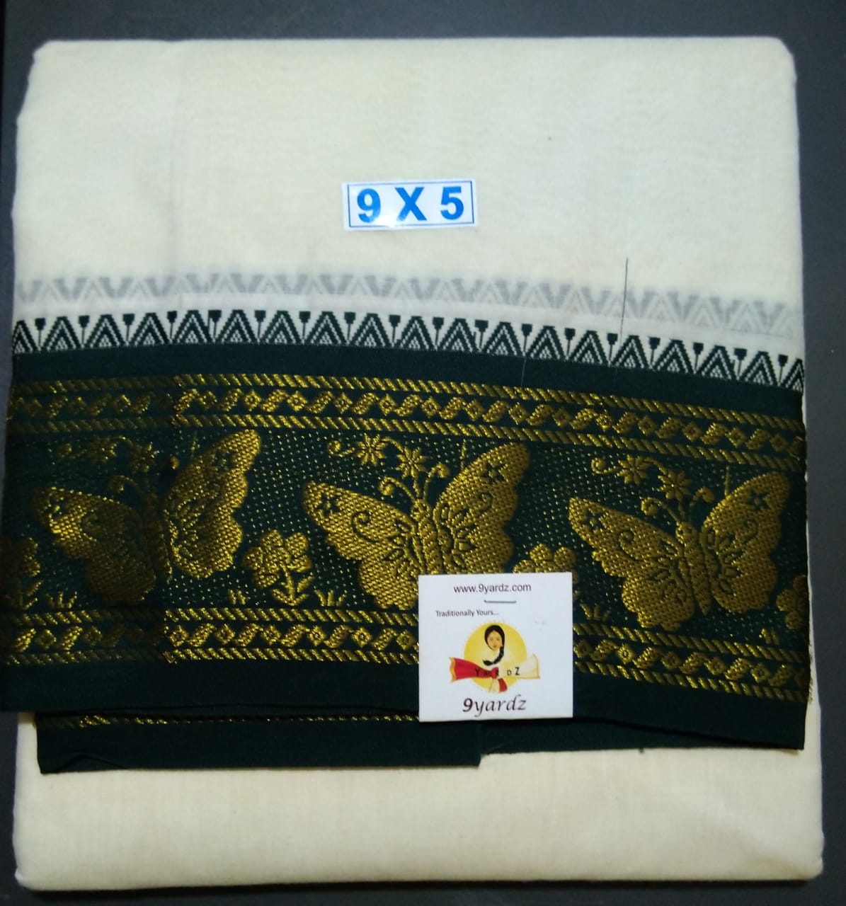 Dhothi fancy border 9*5