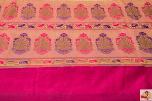 Benarasi silk cotton- Dark Pink