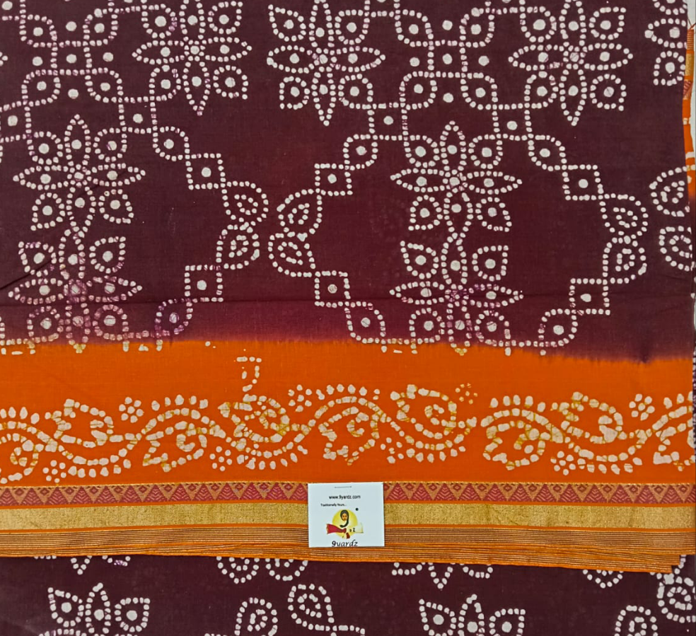 Sungudi cotton 10.5 yards madisar