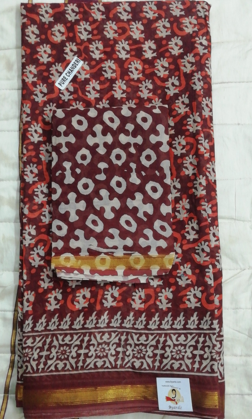 Chanderi cotton 6 yards