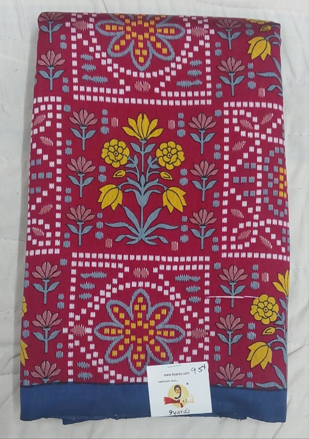 Printed Silk 9.5 yards