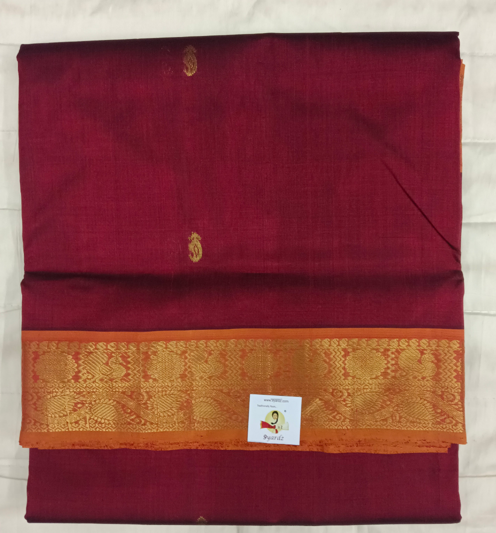 Pure silk cotton with butta -10 yards madisar