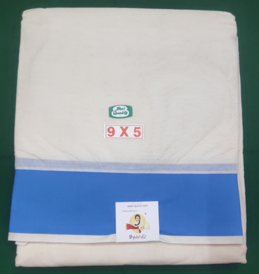 Cotton Dhothi UNBleached 9*5