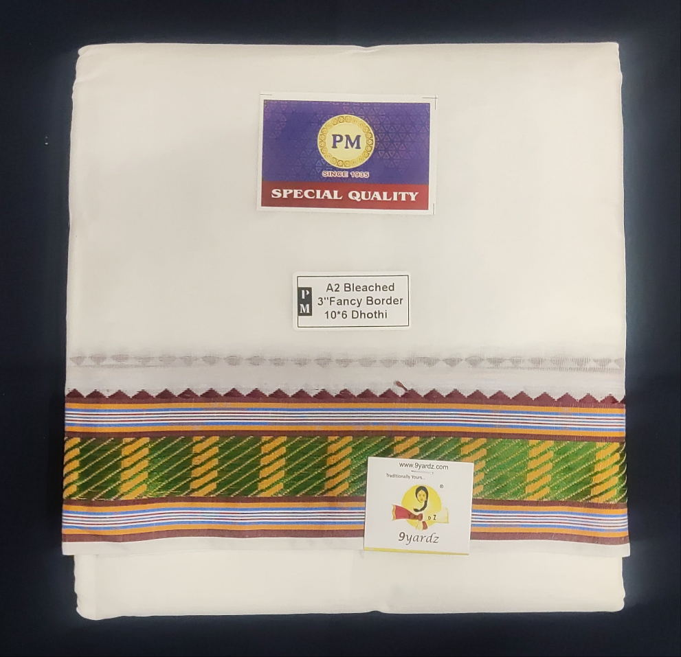 Nagari Cotton Dhothi 10*6