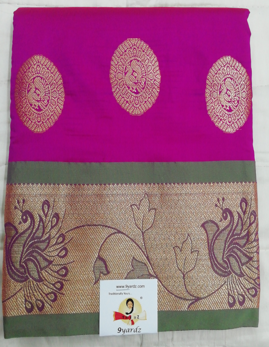 Pavadai poly silk 36"