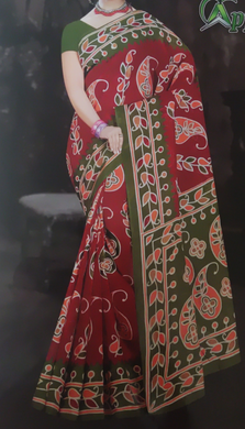 Cotton printed saree