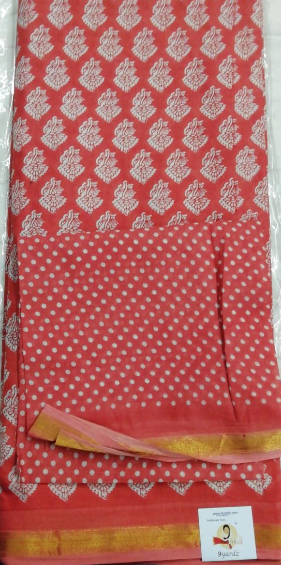 Chanderi cotton 6 yards