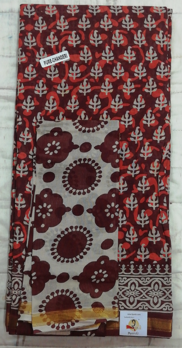 Chanderi cotton 6 yards