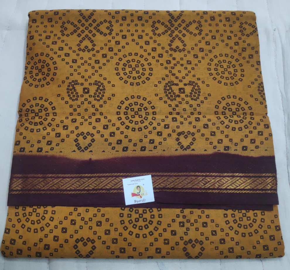 Sungudi cotton 10.5 yards madisar