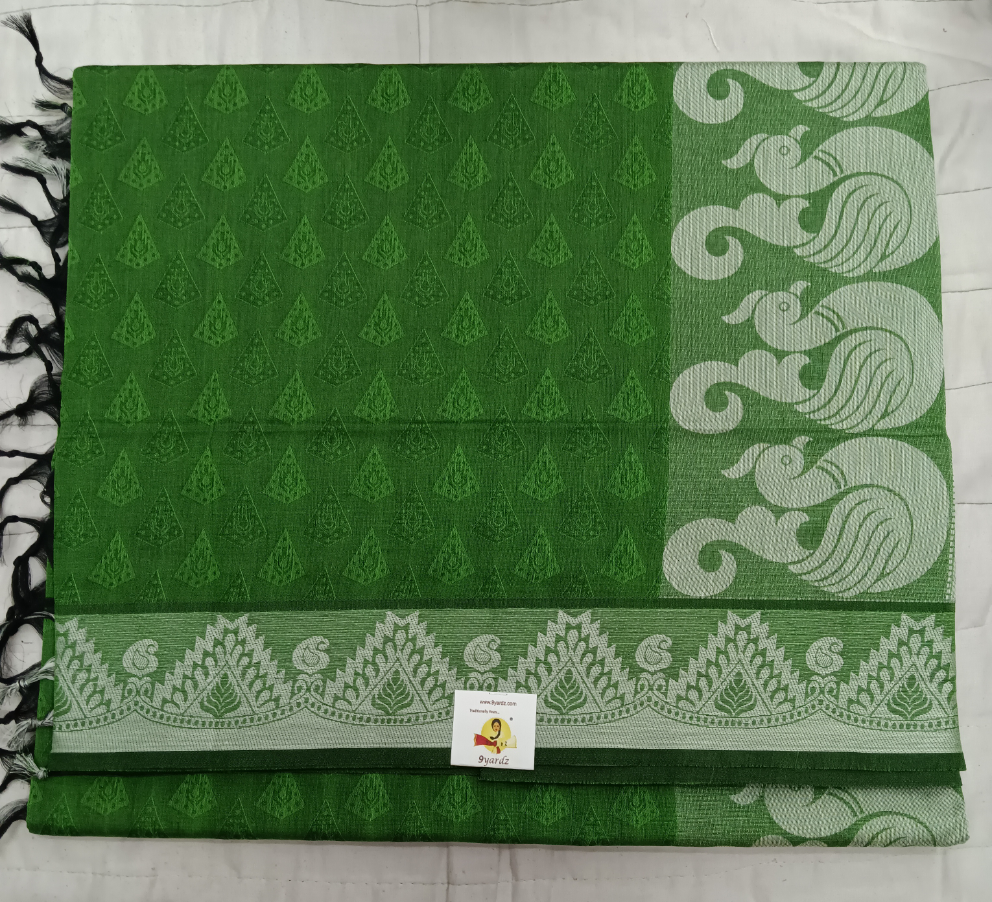 Rich Cotton Embossed sarees