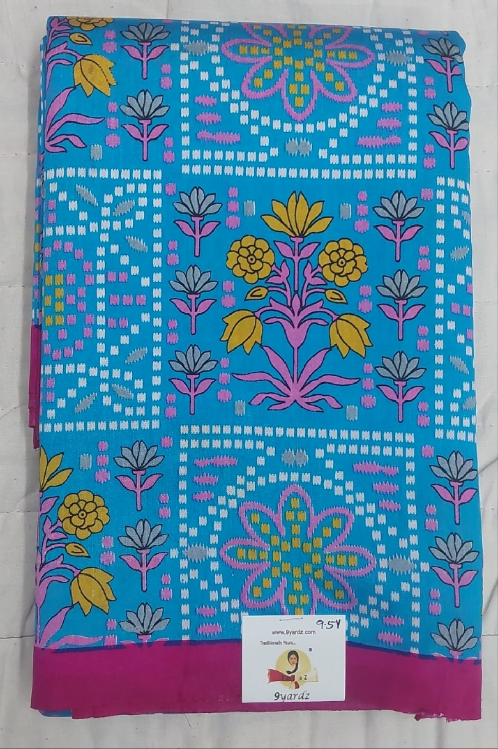 Printed Silk 9.5 yards