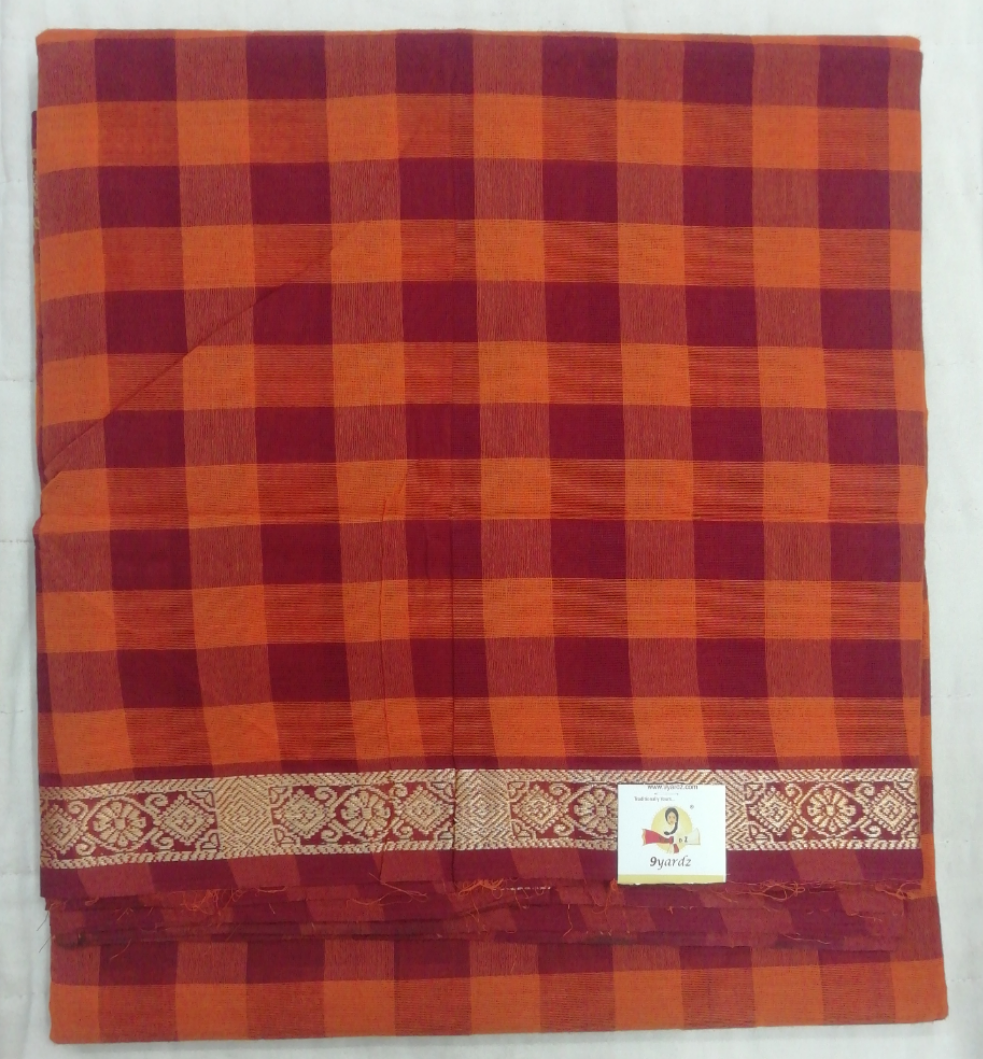 Chettinadu / Karaikudi cotton 9.5 yards madisar