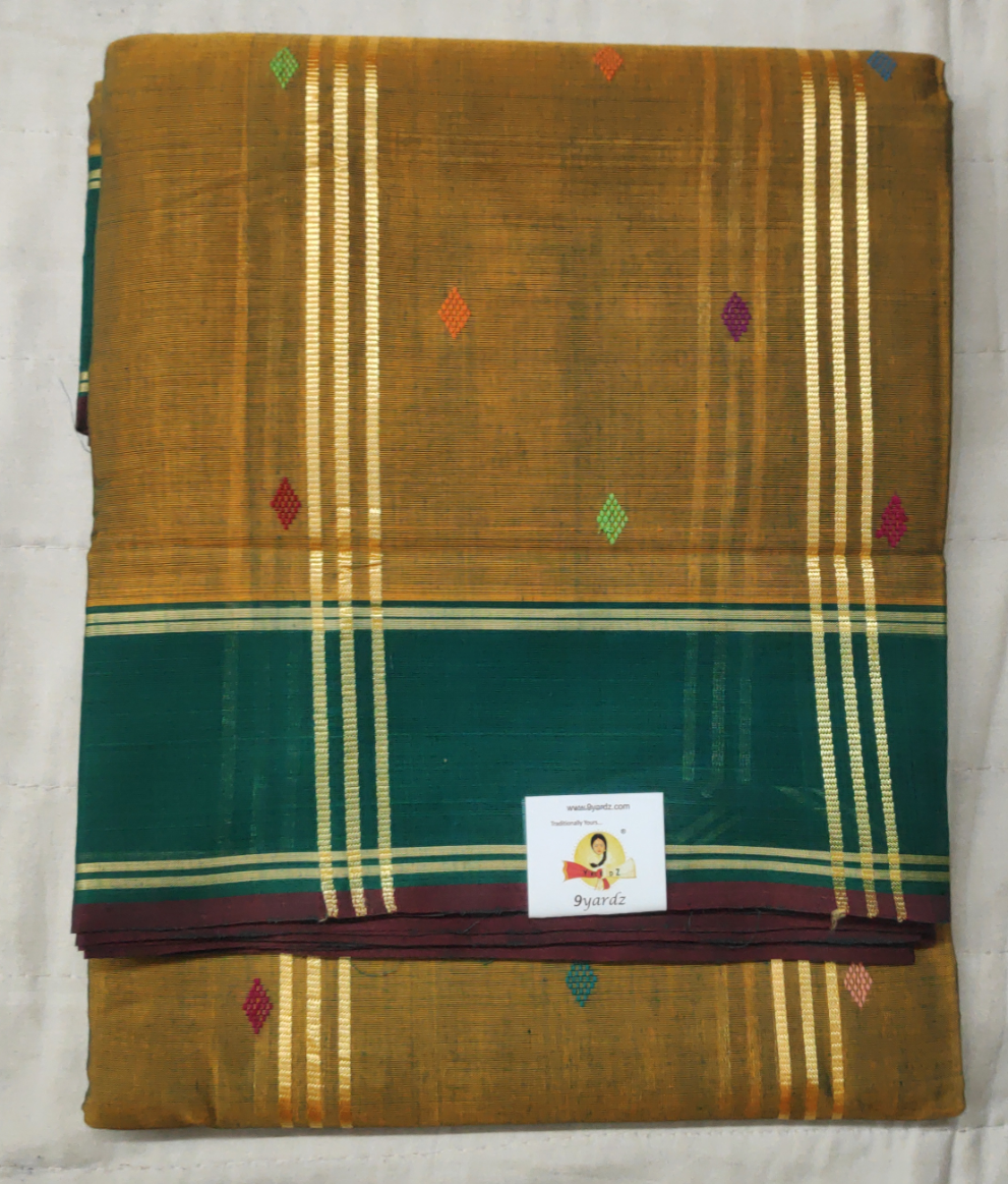 Devendra 10yards butta with contrast border