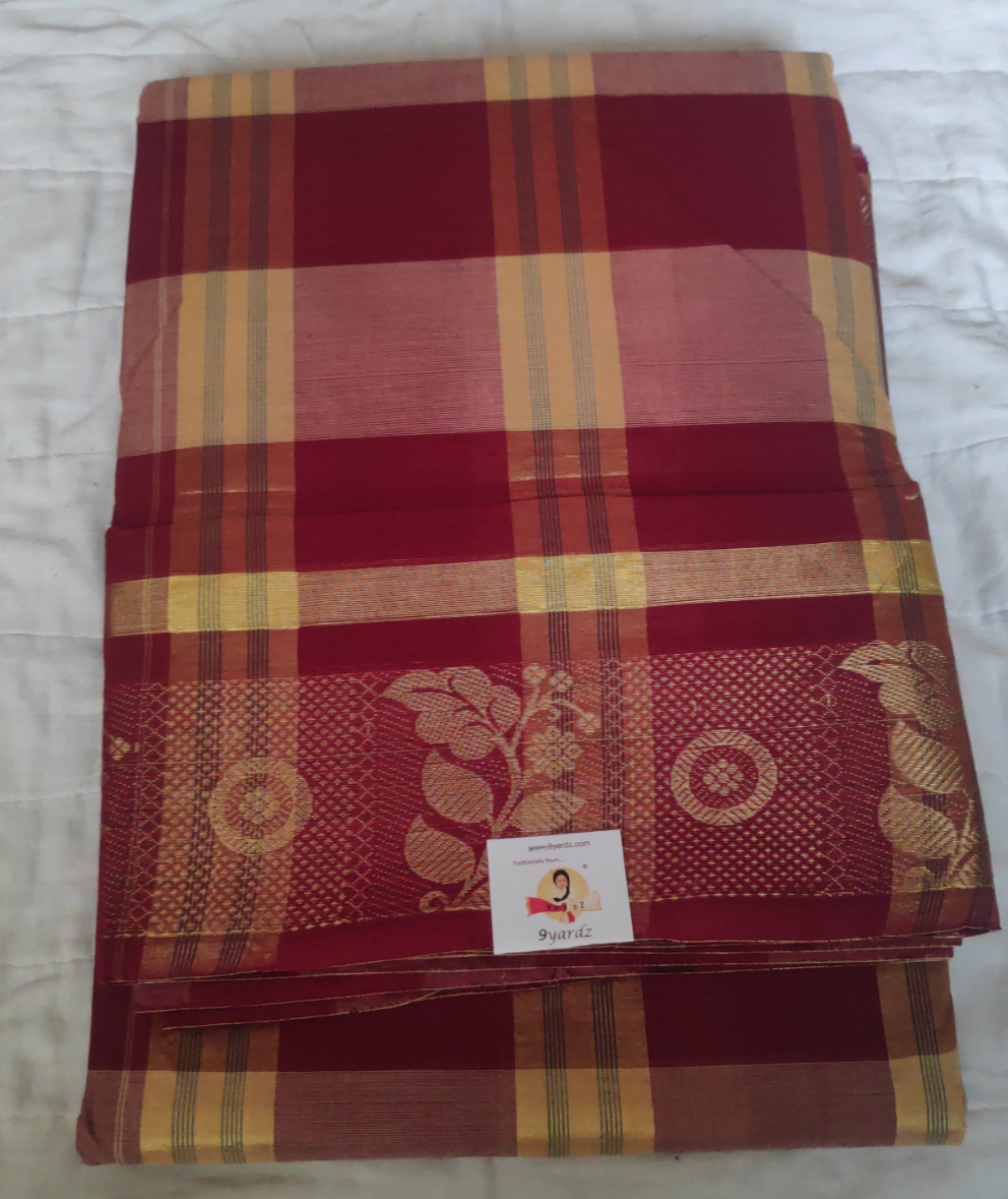 Chettinadu / Karaikudi cotton 9.5 yards madisar
