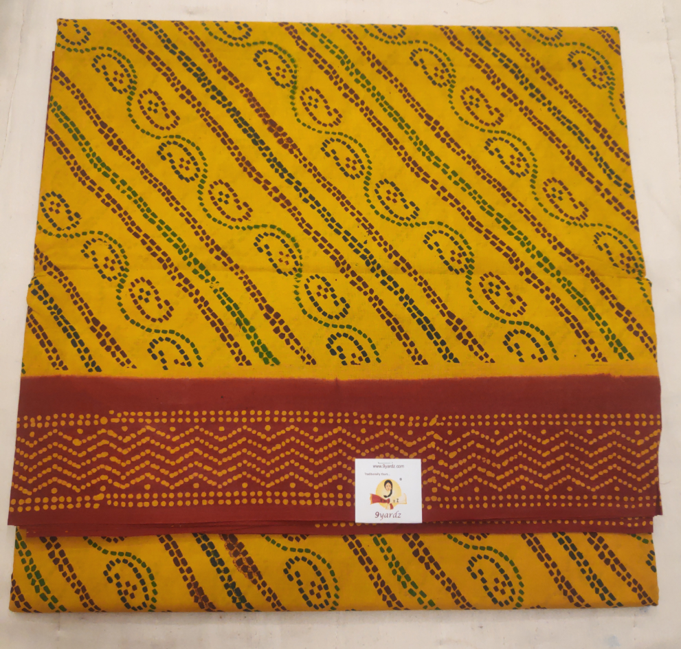 Sungudi cotton 10.5 yards madisar
