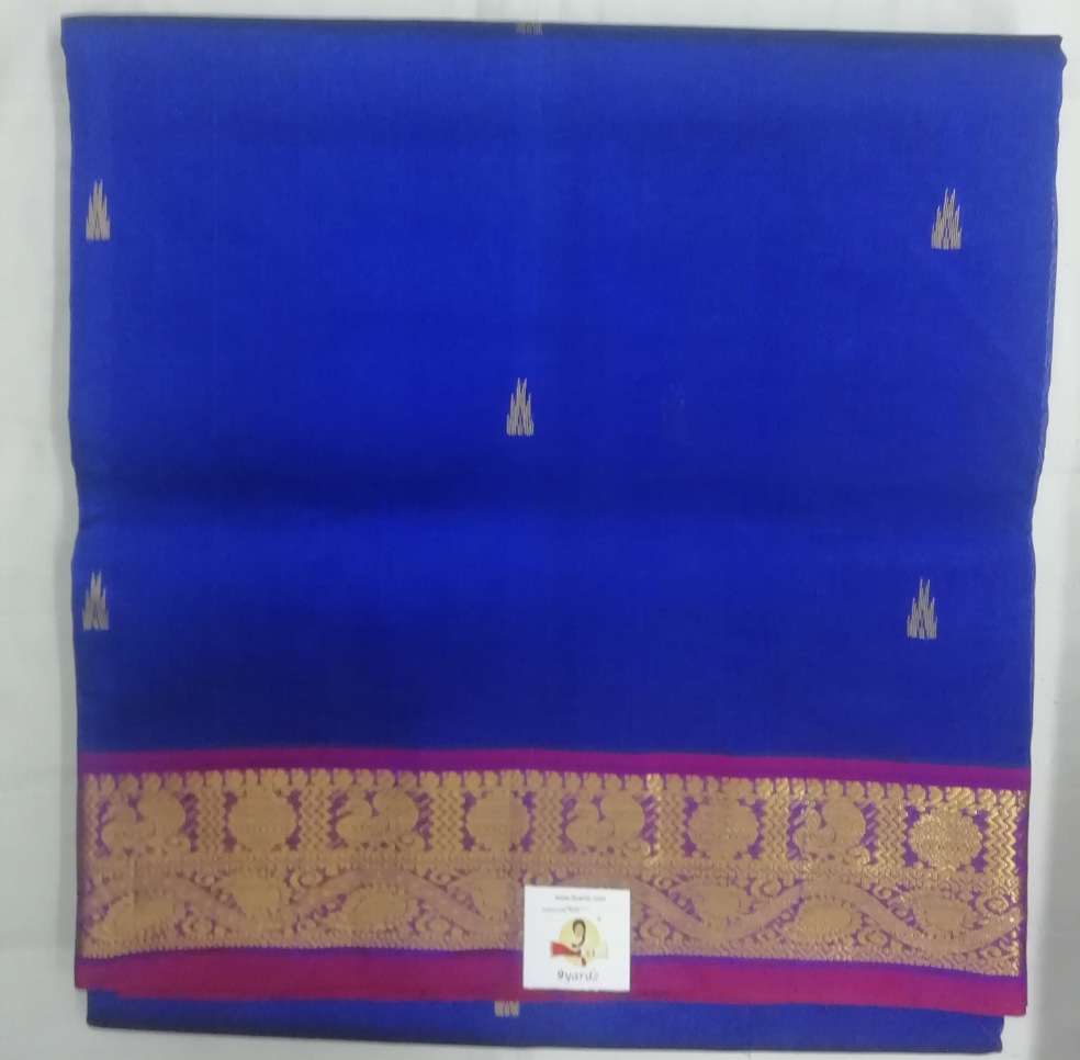Pure silk cotton with butta -10 yards madisar