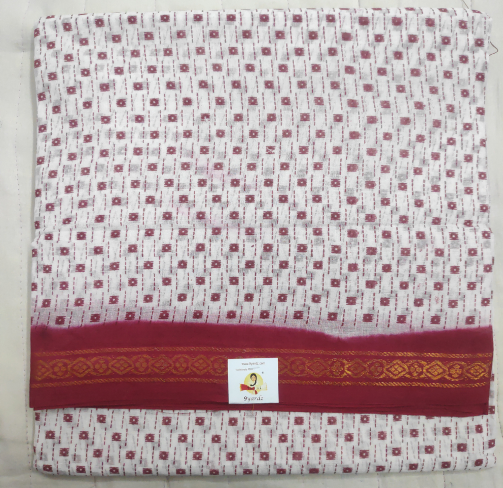 Sungudi cotton 10.5 yards madisar