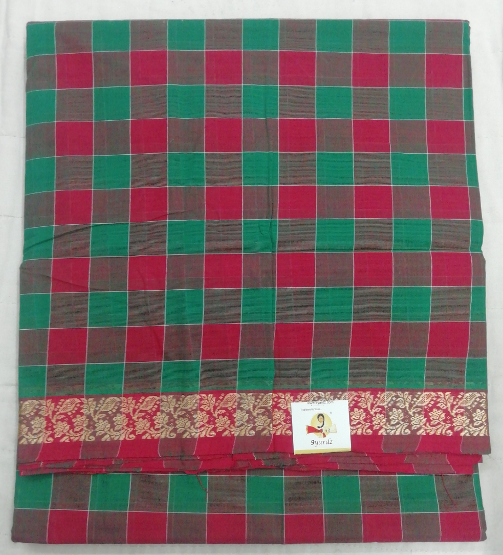 Chettinadu / Karaikudi cotton 9.5 yards madisar