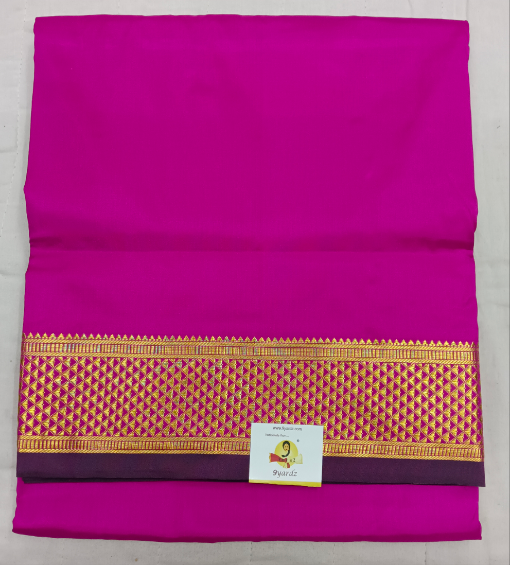 Pure silk 9.5yardz  saree